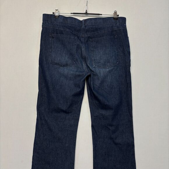 Betabrand Women Pull On Bootcut Jeans Size XL X-Large Blue Denim D048 -29 - Picture 16 of 16